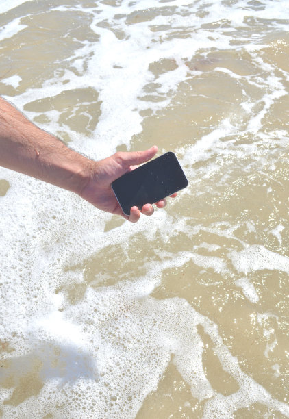 电话和海洋图片下载