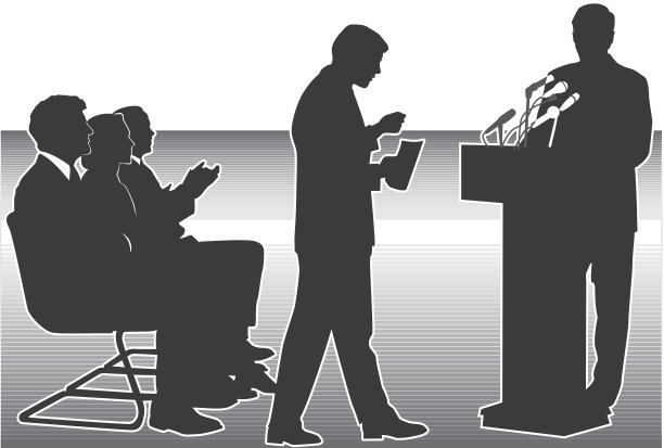 男人讲台轮廓图片下载