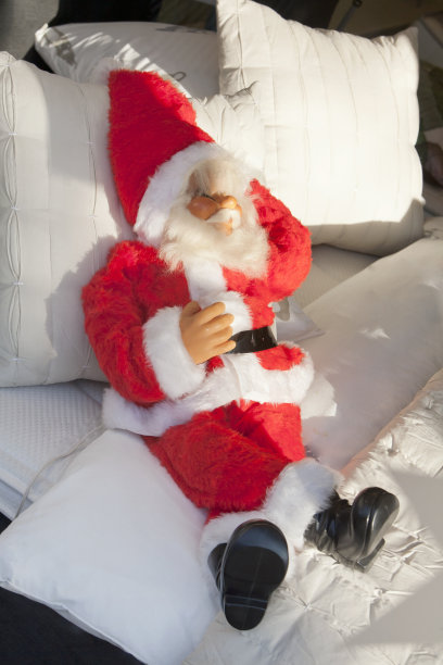 圣诞老人睡觉图片下载