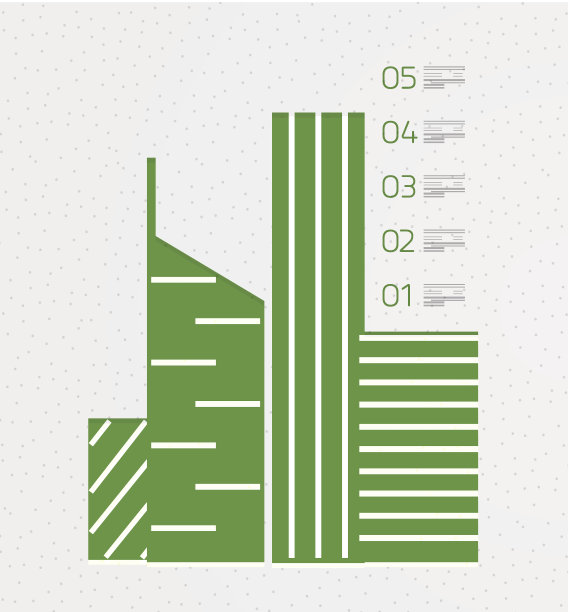 房地产信息图形模板在复古风格图片下载