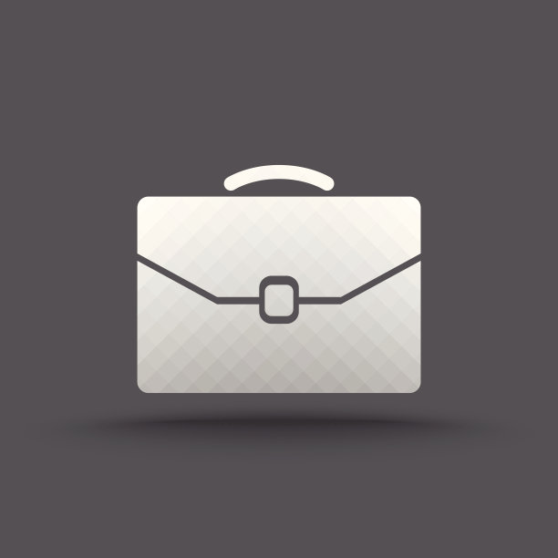 矢量透明的商业公文包图标图片下载