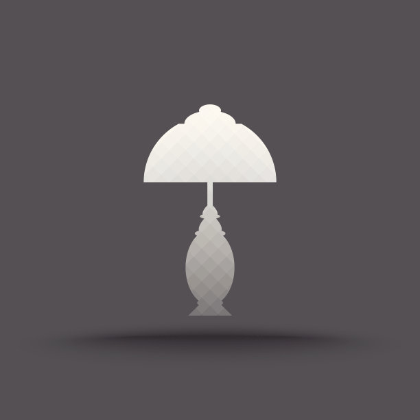 透明台灯图标矢量图片下载