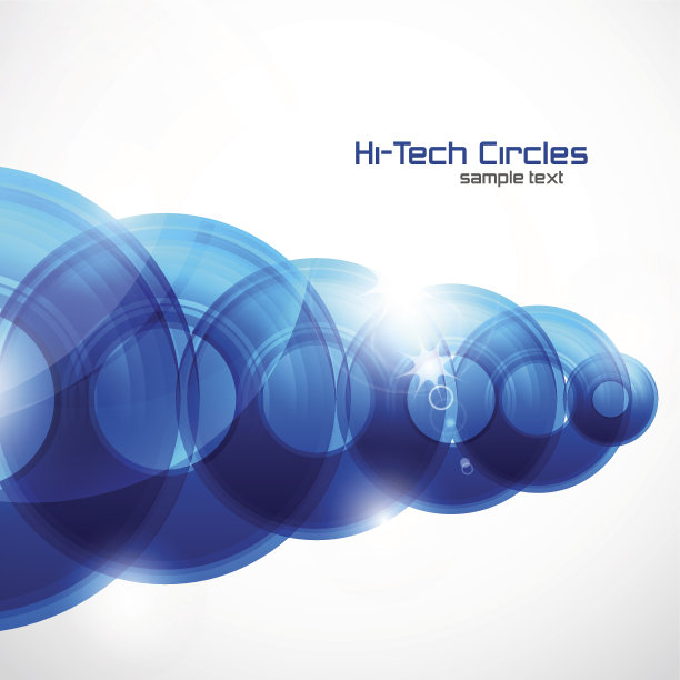 闪亮的圆抽象的未来主义背景图片下载