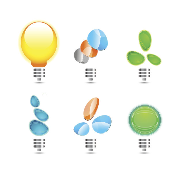 抽象的玻璃灯泡概念图片下载