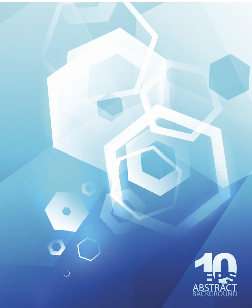 六边形高科技抽象背景图片下载