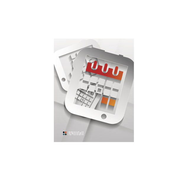 矢量日历/组织者纸设计图片下载