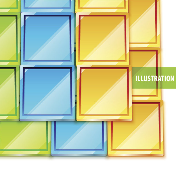 彩色光泽矢量瓷砖背景图片下载