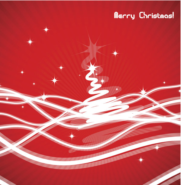 红色圣诞抽象背景图片下载