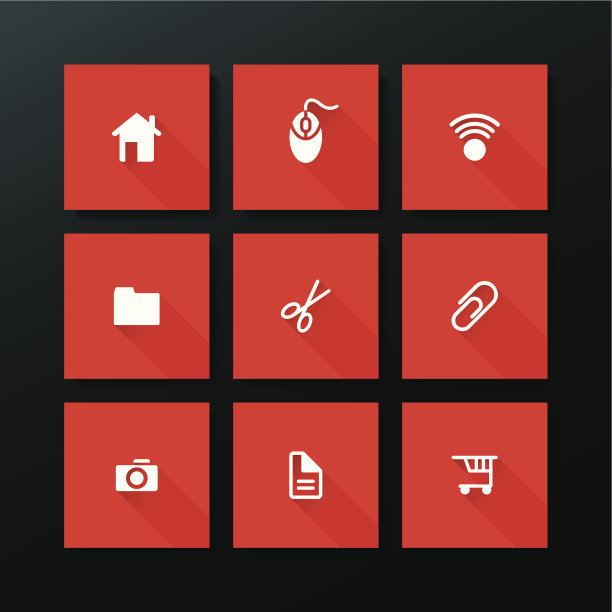 矢量平面web图标集图片下载