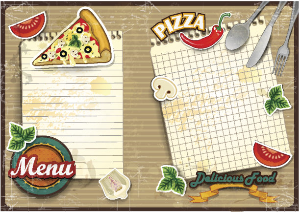 空白的比萨菜单图片下载