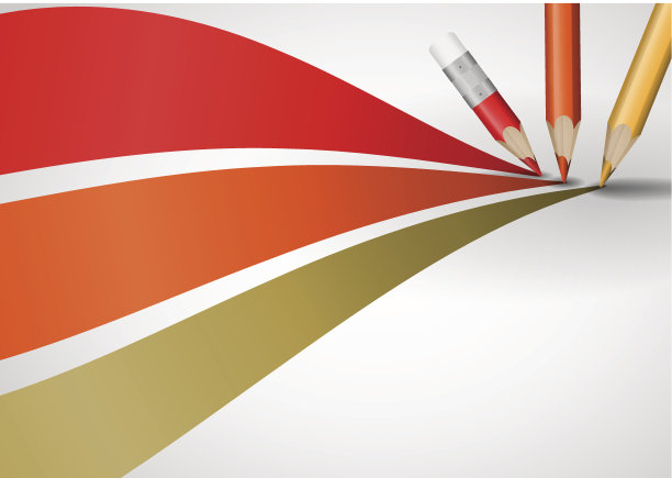 用彩色铅笔画线。图片下载