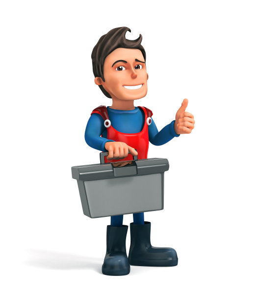 3d修理工与工具包图片下载