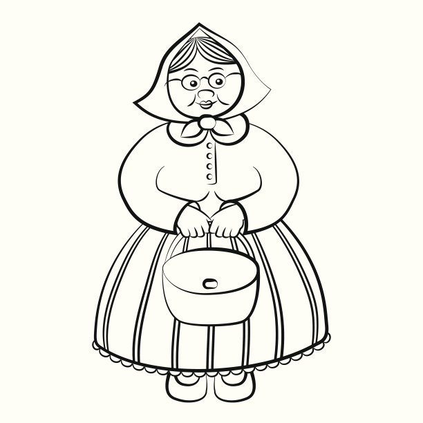 带包的滑稽奶奶图片下载