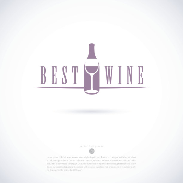 葡萄酒标志设计图片下载
