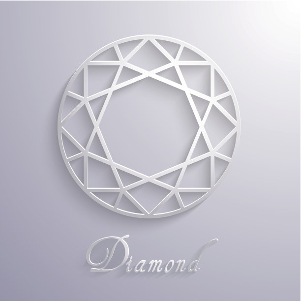 抽象菱形纸三维图标- eps10矢量图片下载