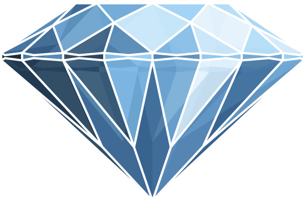 白色背景上的钻石图片下载
