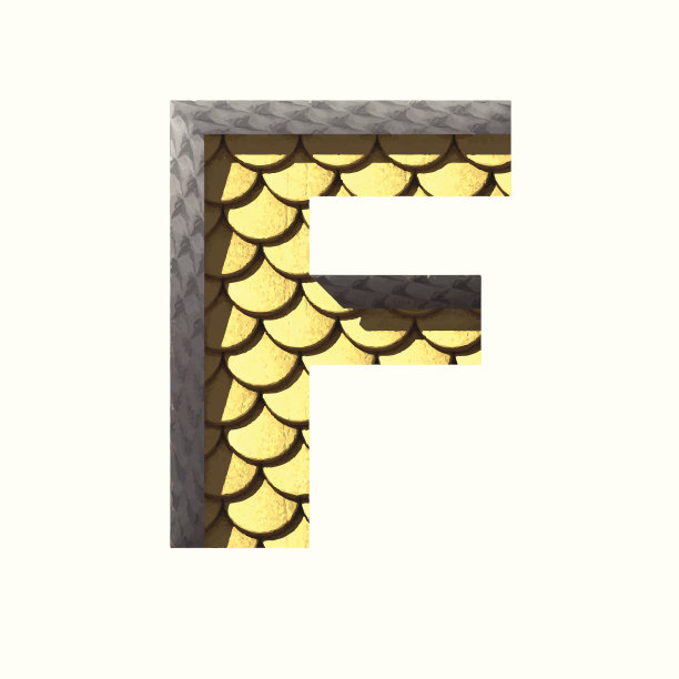 矢量金色切割图形f.粘贴到任何背景图片下载