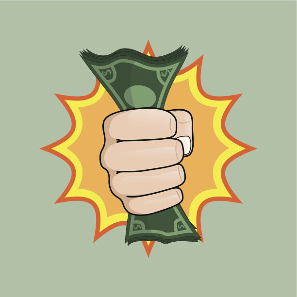 拳头握着钱图片下载