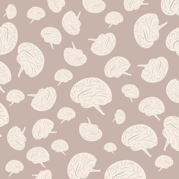 人类大脑的抽象背景。矢量插图。图片下载