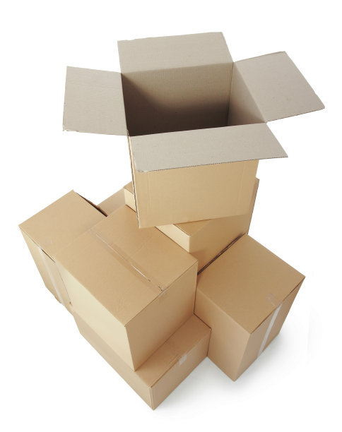成堆的纸板箱图片下载