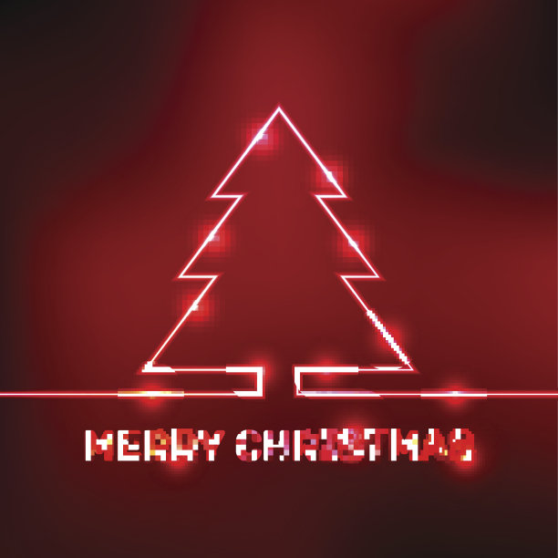 发光的圣诞印刷卡图片下载