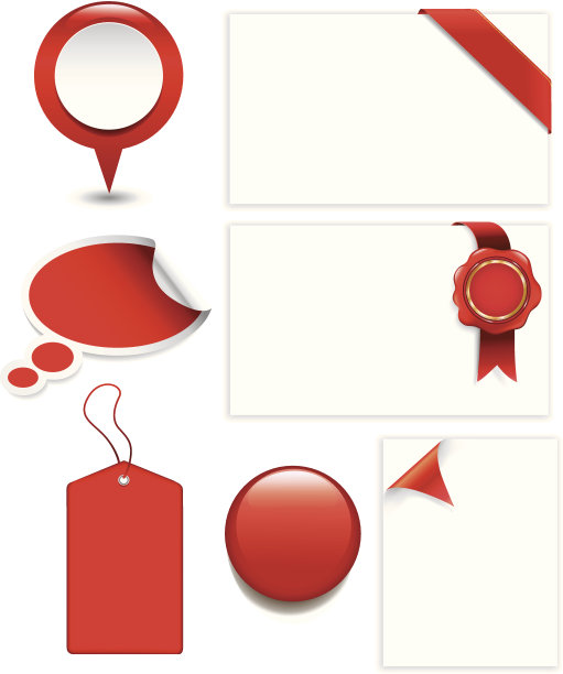 红色标签出售图片下载