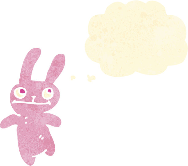 卡通粉红小兔子图片下载