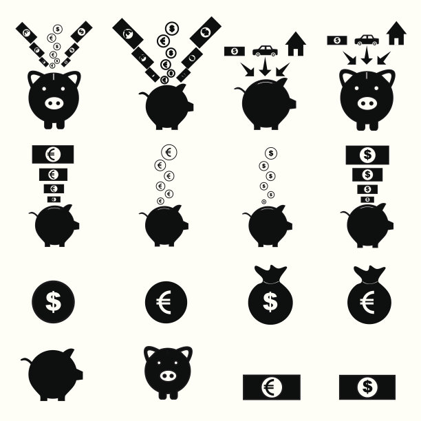 存钱罐图标设置图片下载