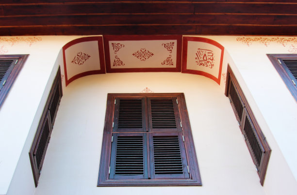古老的土耳其式窗建筑图片下载