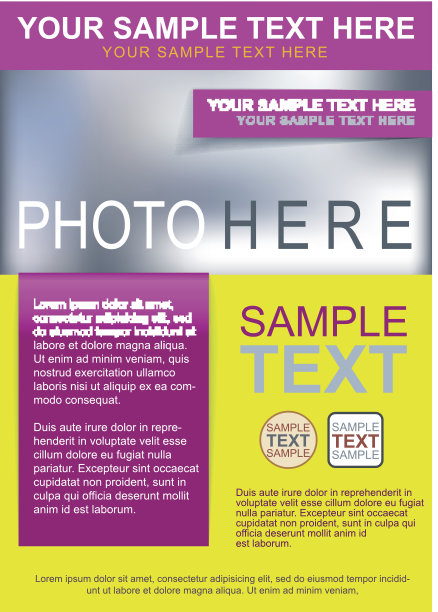 明亮的布局模板图片下载