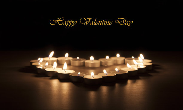 心的蜡烛图片下载