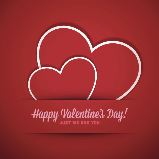 情人节卡片上的心图片下载