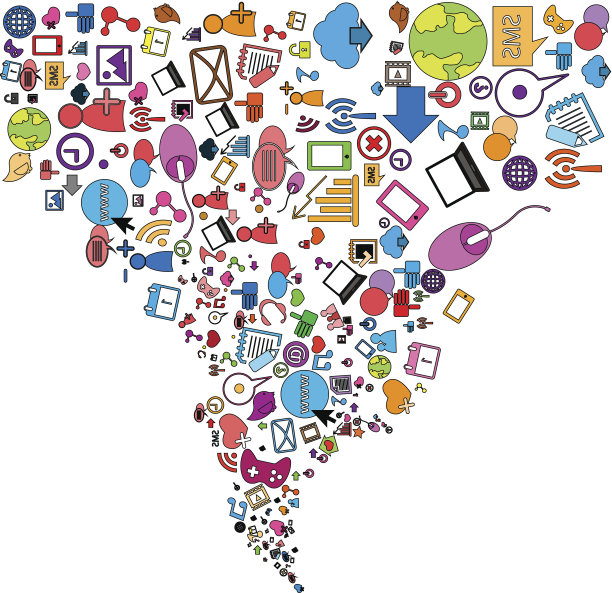 社交网络背景和媒体图标图片下载