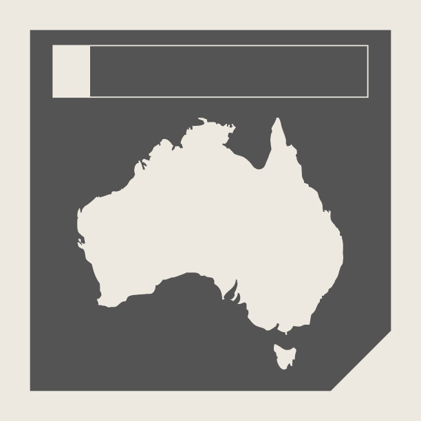 澳大利亚地图按钮图片下载