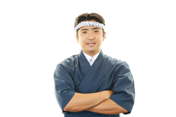 日本厨师肖像素材图片