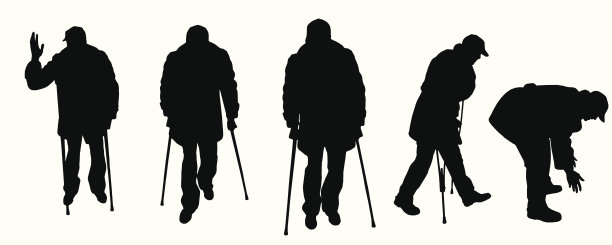 矢量剪影的人。图片下载