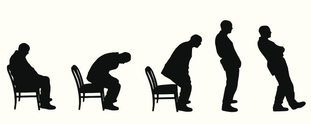 矢量剪影的人。图片下载