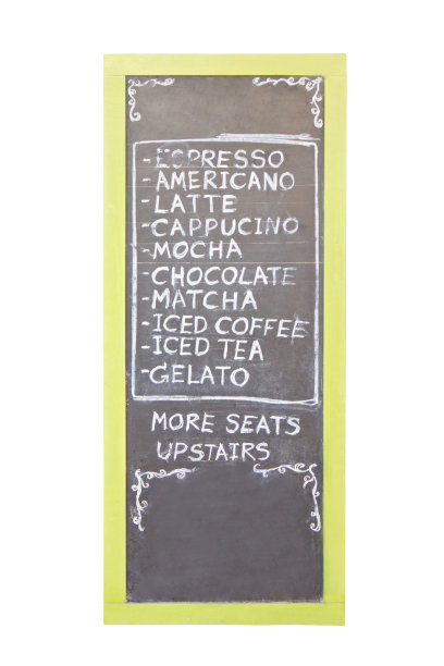 空白粉笔广告板。图片下载