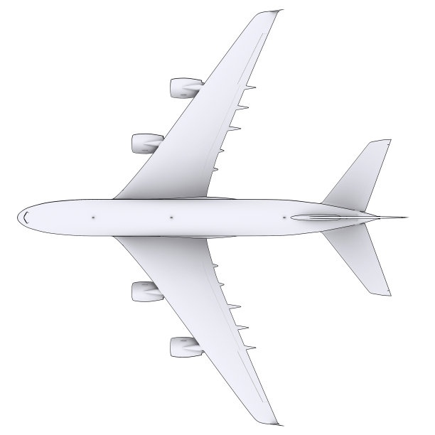 大的白色的飞机图片下载