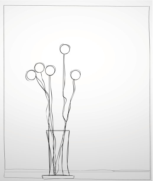 手绘插花图片下载