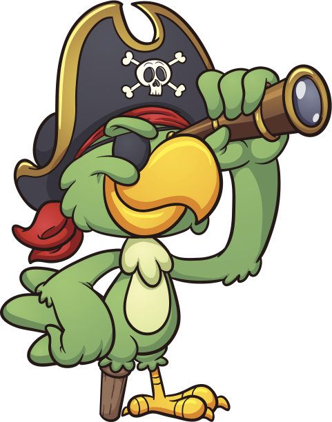 海盗鹦鹉图片下载