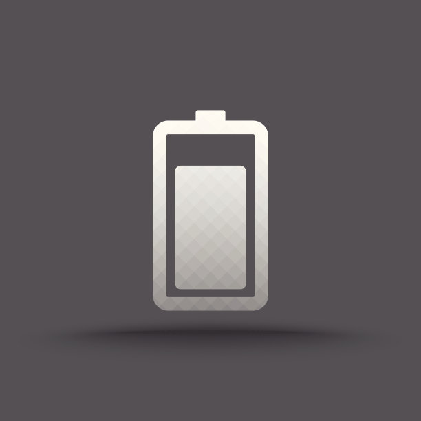 透明电池图标矢量图片下载