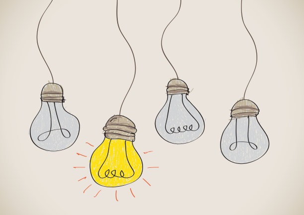 想法灯泡图片下载