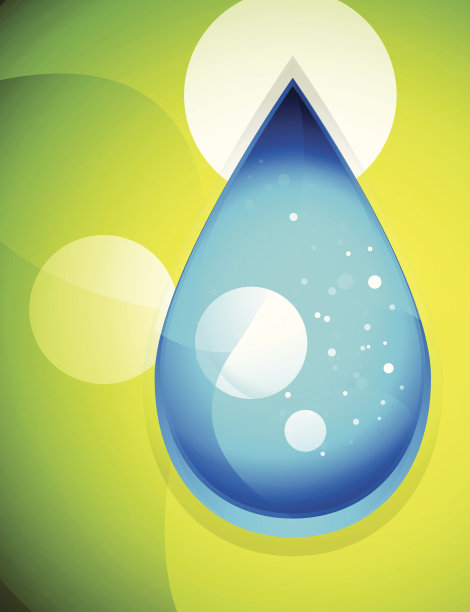 矢量水滴概念图片下载