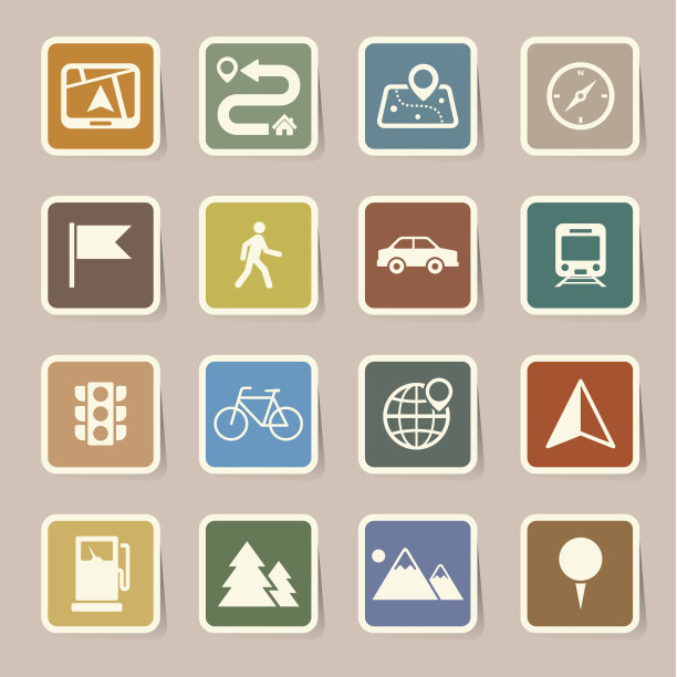 地图和位置图标设置图片下载