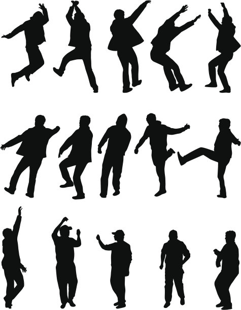 一个男人的剪影图片下载