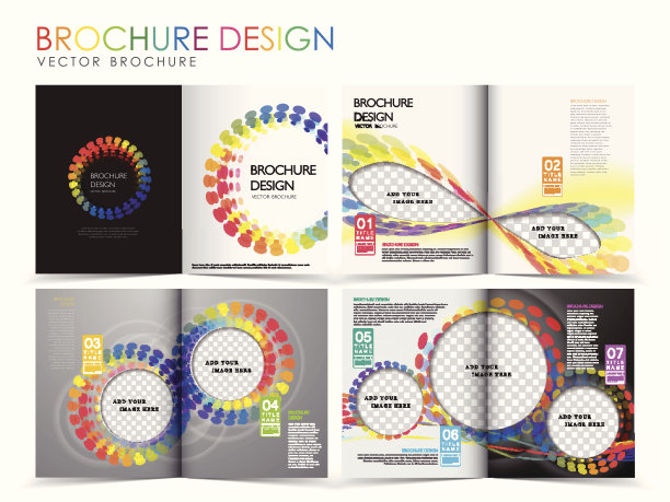 矢量宣传册布局设计模板图片下载