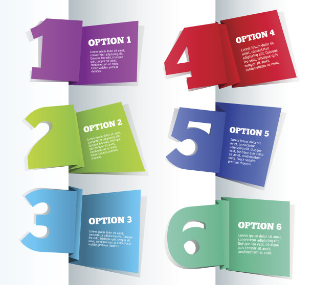 纸质3D矢量进度背景图片下载