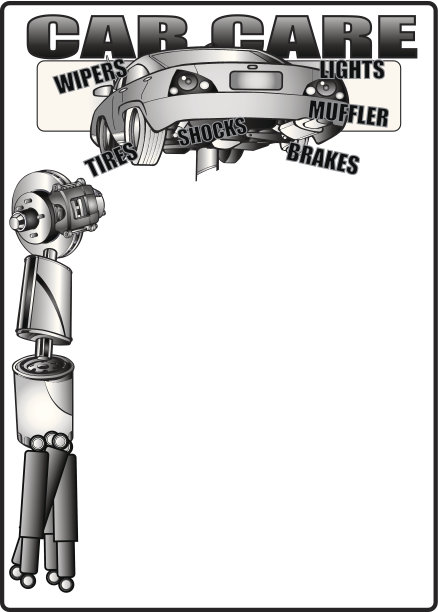 汽车保健框架图片下载