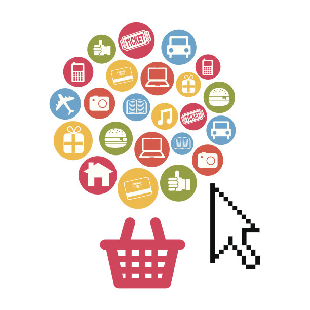 在线商业图标-矢量插图图片下载